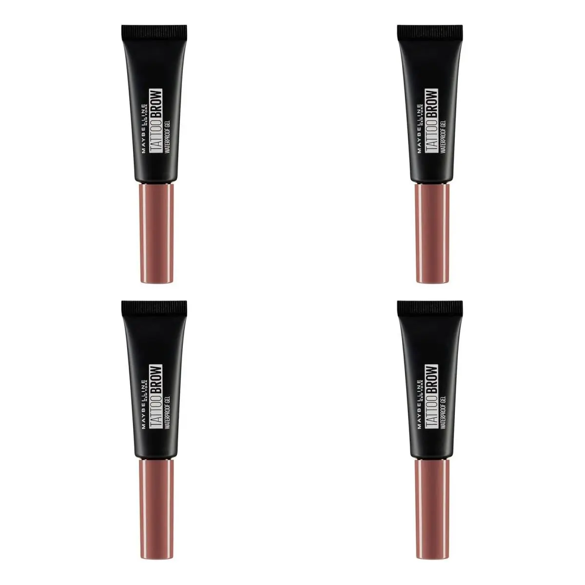 Maybelline Tattoo Brow Waterproof Gel 09 Auburn 5ml - 4 Pack