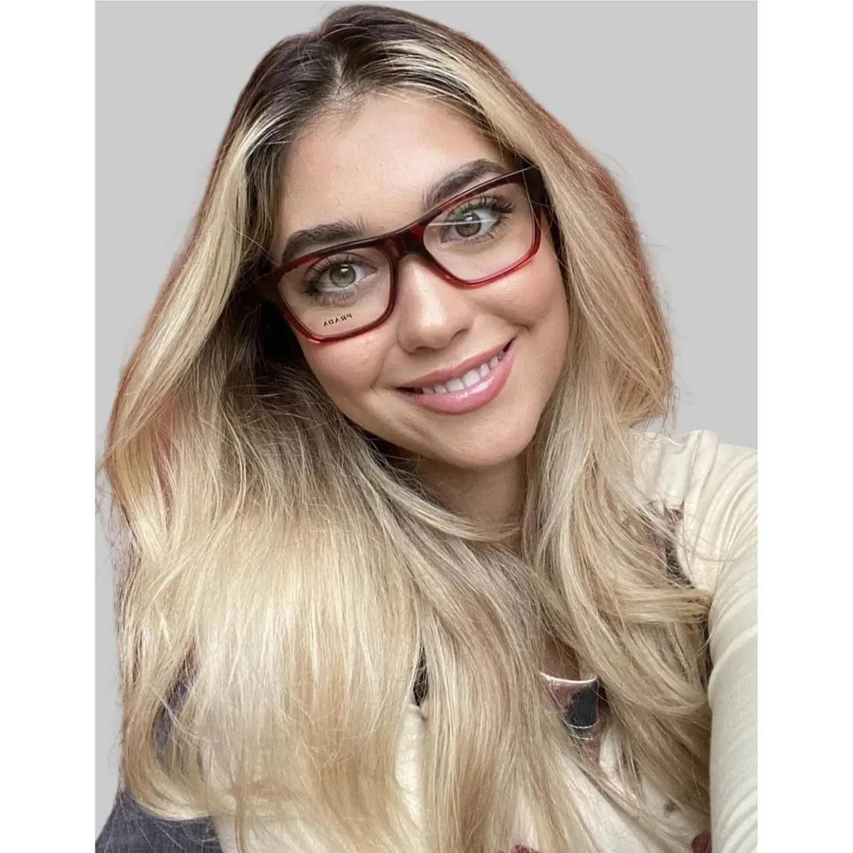 Prada Vpr Red 52mm Women’s Eyeglasses Frame