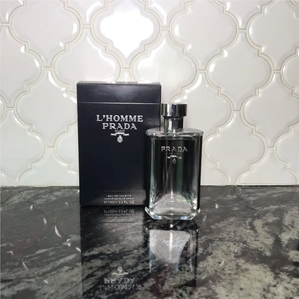 Prada L’homme “milano” Eau De Toilette Spray For Men 3.3 fl oz
