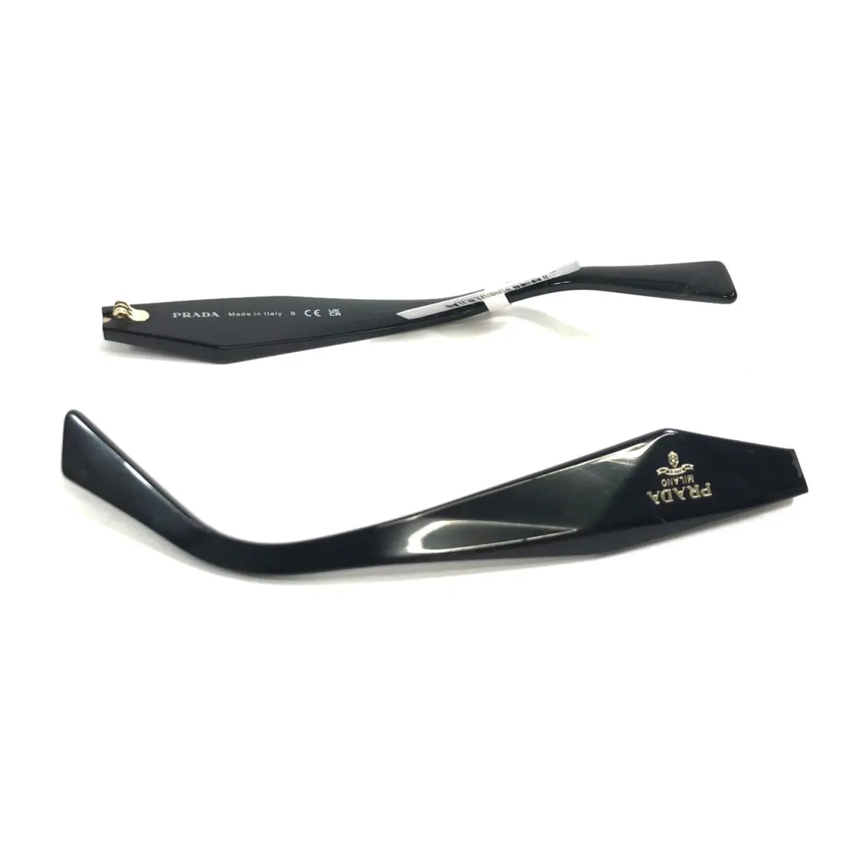 Prada SPR19Z 1AB-0A7 Eyeglasses Sunglasses Black Arms Only For Parts