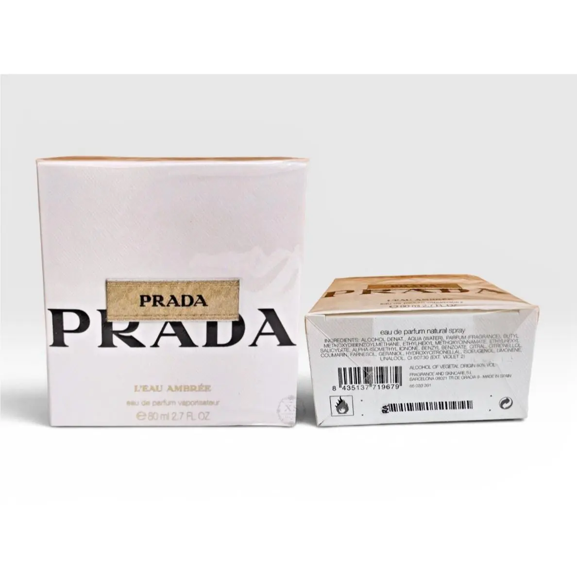 Prada L`eau Ambree Eau De Parfum Spray 2.7oz 80ml Women