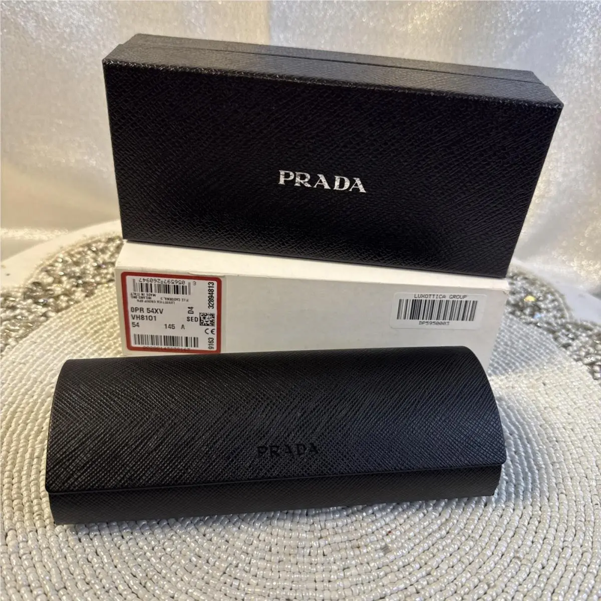 Prada Hard She’ll Glasses Case Flip Top Black