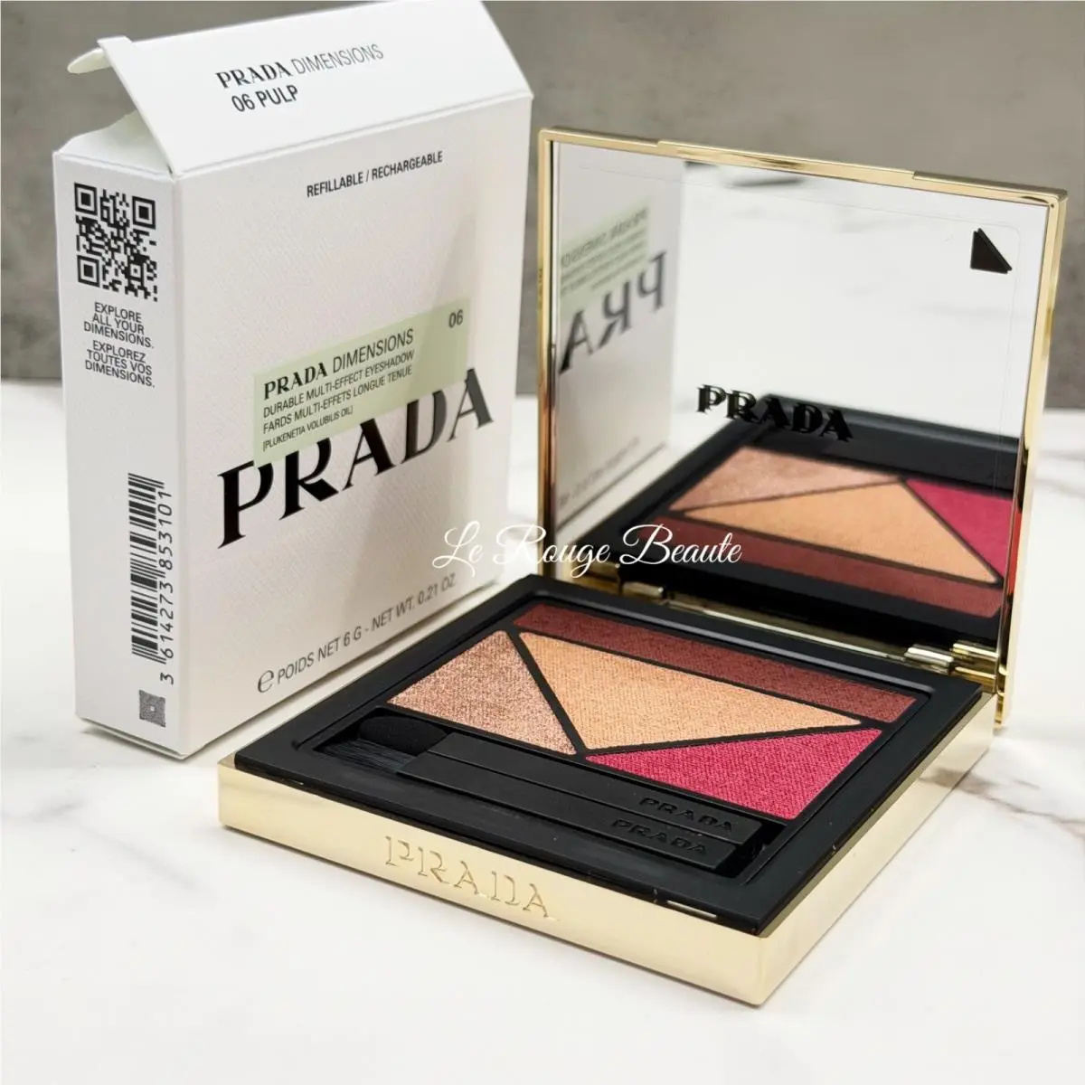 Prada Dimensions Eyeshadow Palette - 06 Pulp