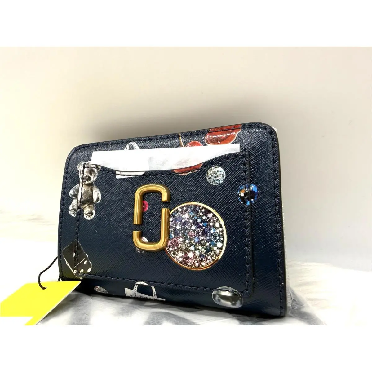 Marc Jacobs The Trinket Utility Snapshot Leather Mini Compact Wallet