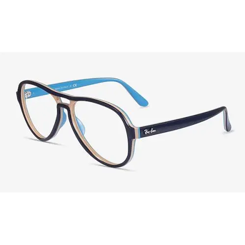 Ray-ban 0RX4355 Vagabond 8134 Blue/light Brown Unisex Frames 58-15-140mm