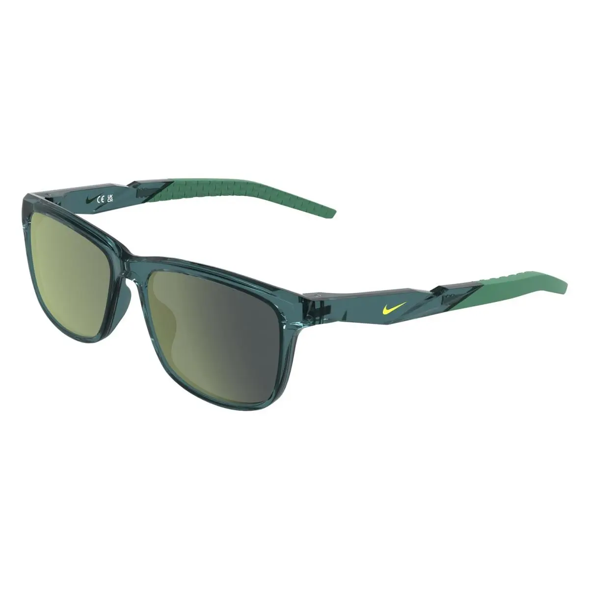 Nike Radeon Bolt IW 1812 X Mineral Slate / Yellow Mirror 339 Size 51 Sunglasses