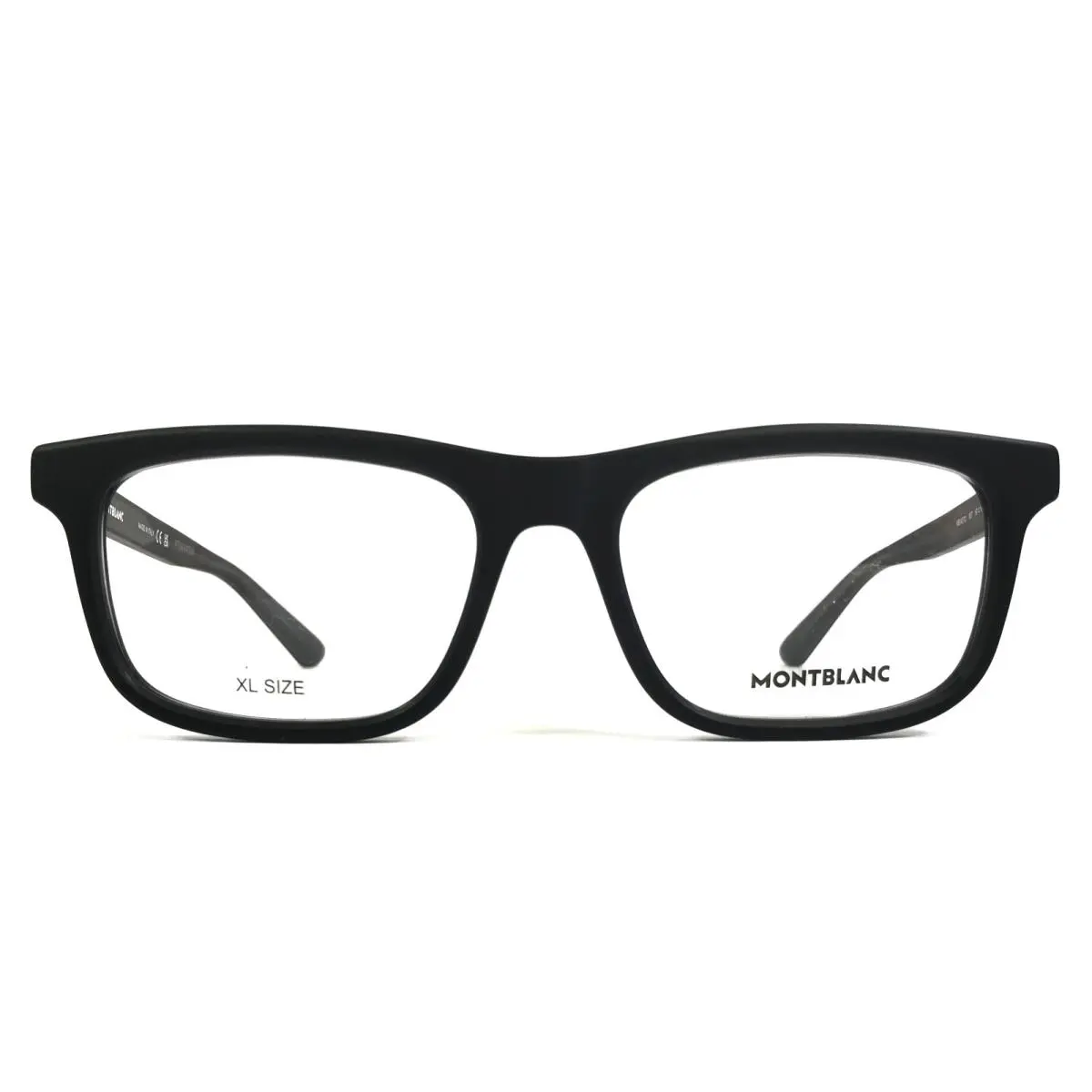 Montblanc Eyeglasses Frames MB0457O 007 Matte Black Rectangle Full Rim 57-19-150