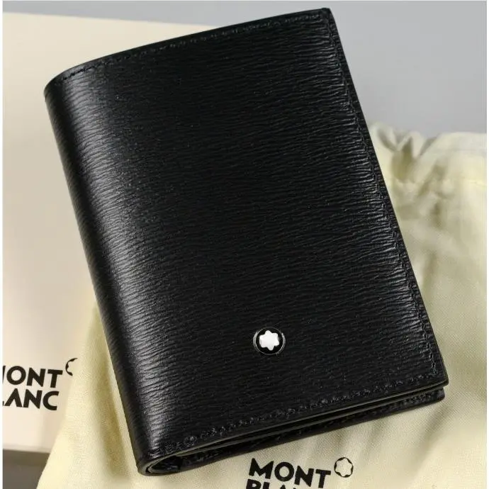 Montblanc Meisterstück 4810 Black Leather 4CC Wallet–luxury Men’s Wallet