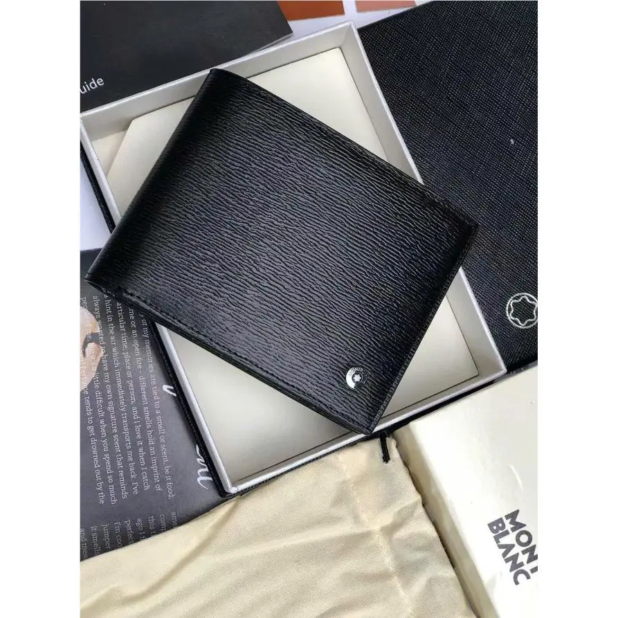 Montblanc 4810 Westside Wallet 6CC Black Leather Luxury Gift Wallet Full Box