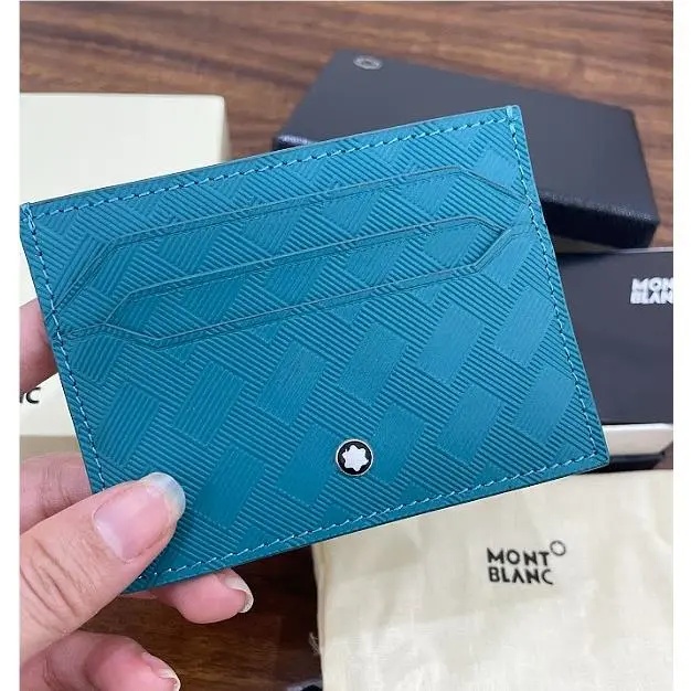 Montblanc Meisterstuck 6CC Blue Leather Card Holder Pre Order 2026 Luxury