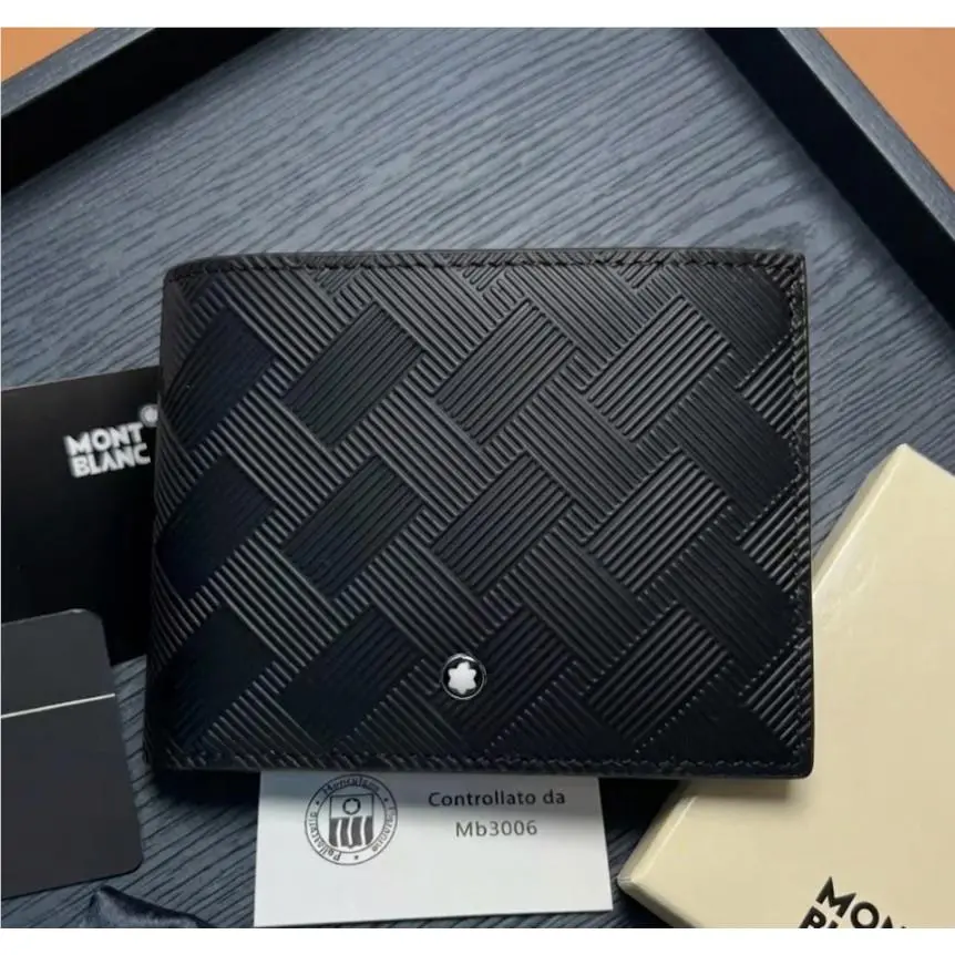Extreme 3.0 Black Wallet 6CC Bifold Leather Luxury Mens Gift by Montblanc