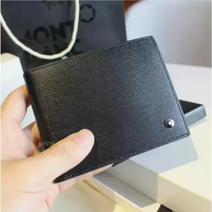 Montblanc Meisterstück Bifold Wallet Black Full Grain Leather Box