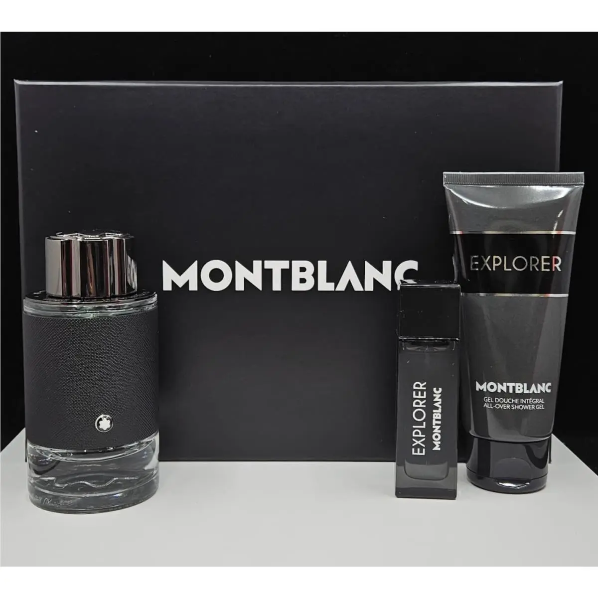 Montblanc Mont Blanc Explorer 3 Piece Set Edp 3.3 oz + 0.5 oz + Shower Gel