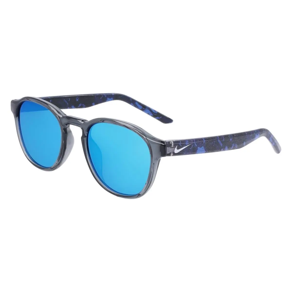 Smash M DZ 7383 Dark Grey/blue Mirror 021 Size 47 Sunglasses by Nike