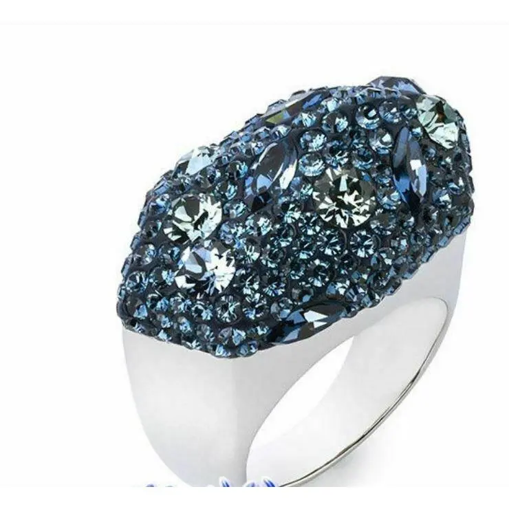 Atelier  Moselle Ring Montana Blue Crystal Size 52 55 by Swarovski
