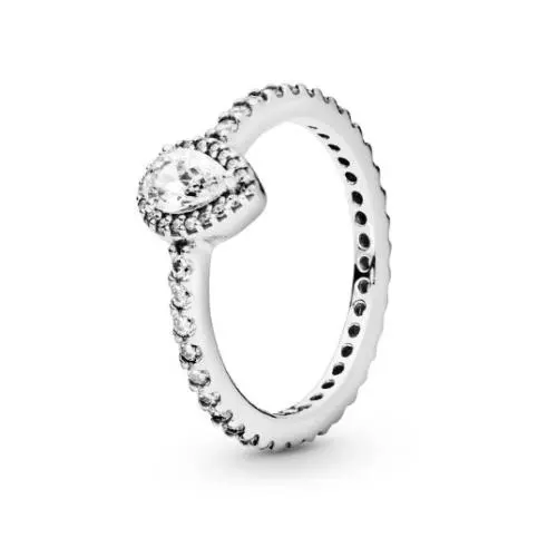 Pandora Small Radiant Teardrop Ring-196254CZ-50