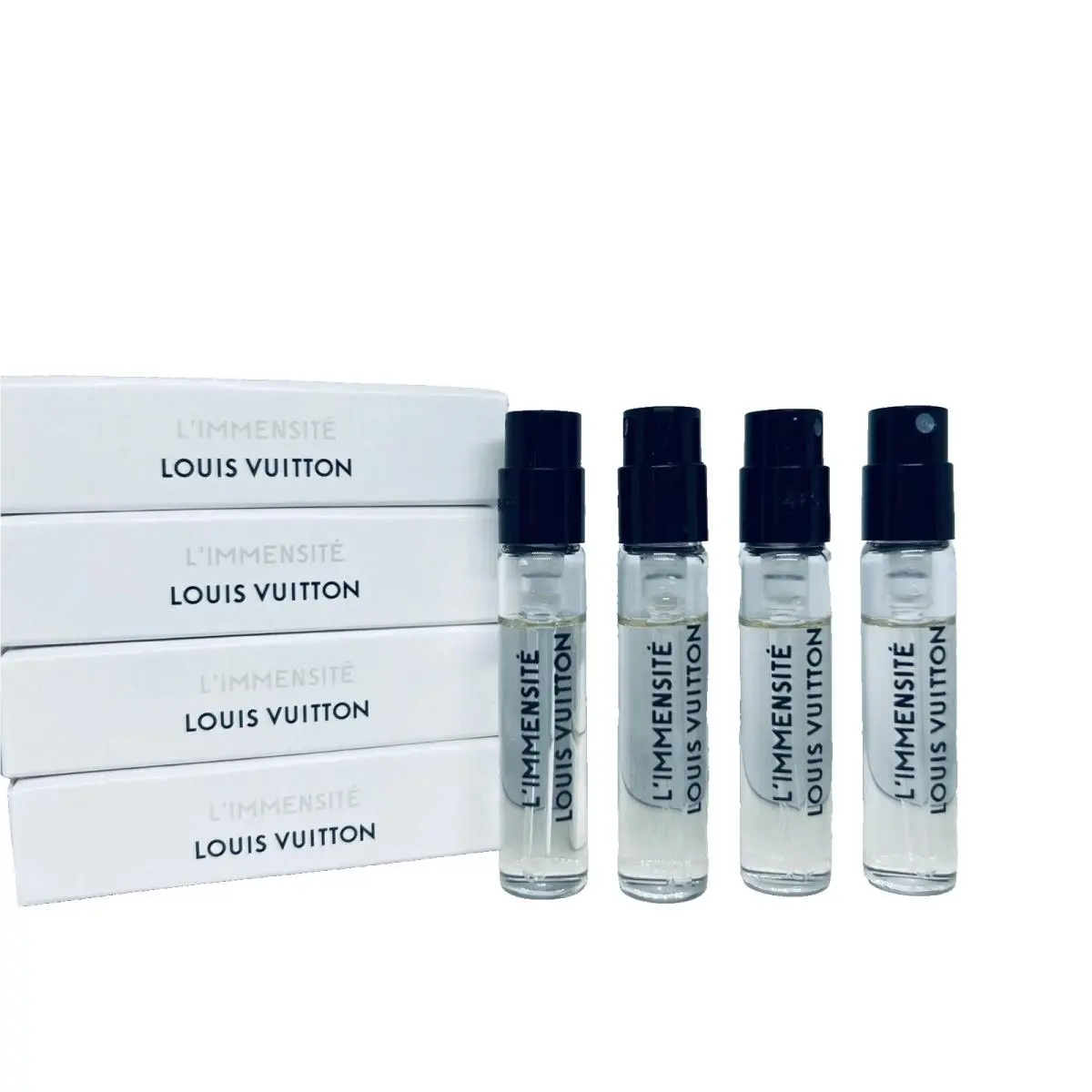 4 X Louis Vuitton L’immensité Eau DE Parfum Sample Spray 2ML/0.06OZ