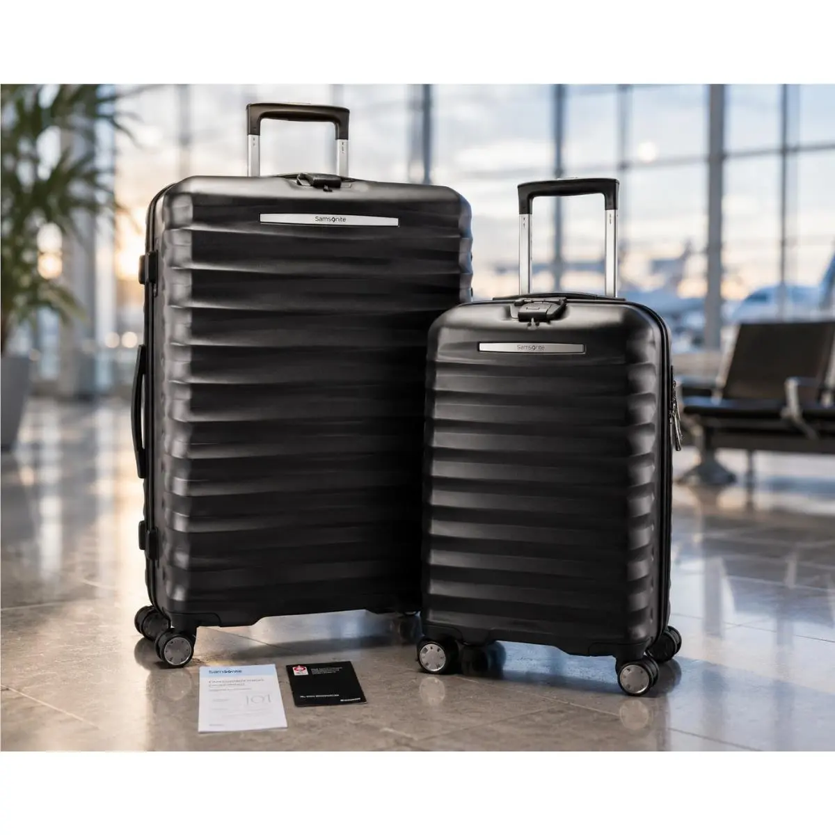 Samsonite Ridgeway II 2-Piece Hardside Spinner Luggage Set Black