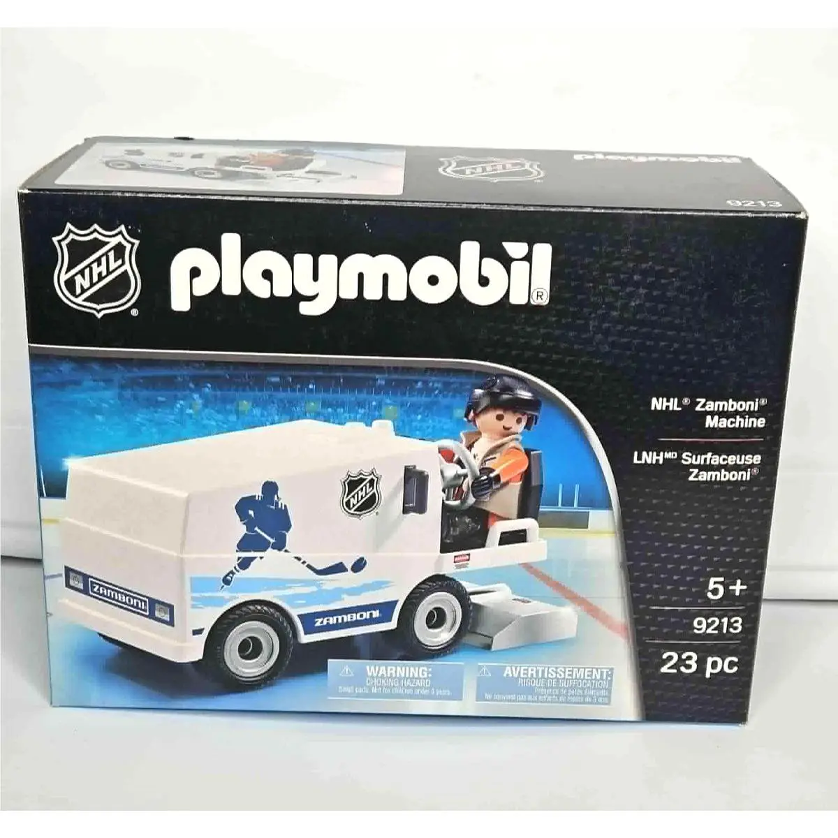 Nhl Playmobil Zamboni Machine 9213 23 Pieces Playset Hockey