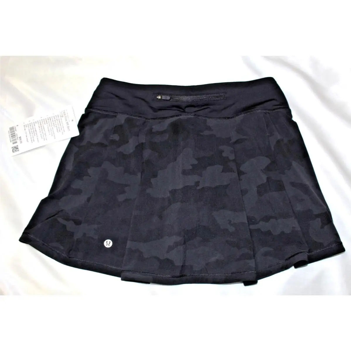 Women`s Lululemon Pace Rival MR Skirt Long -heritage Camo Black -size 4 Tall