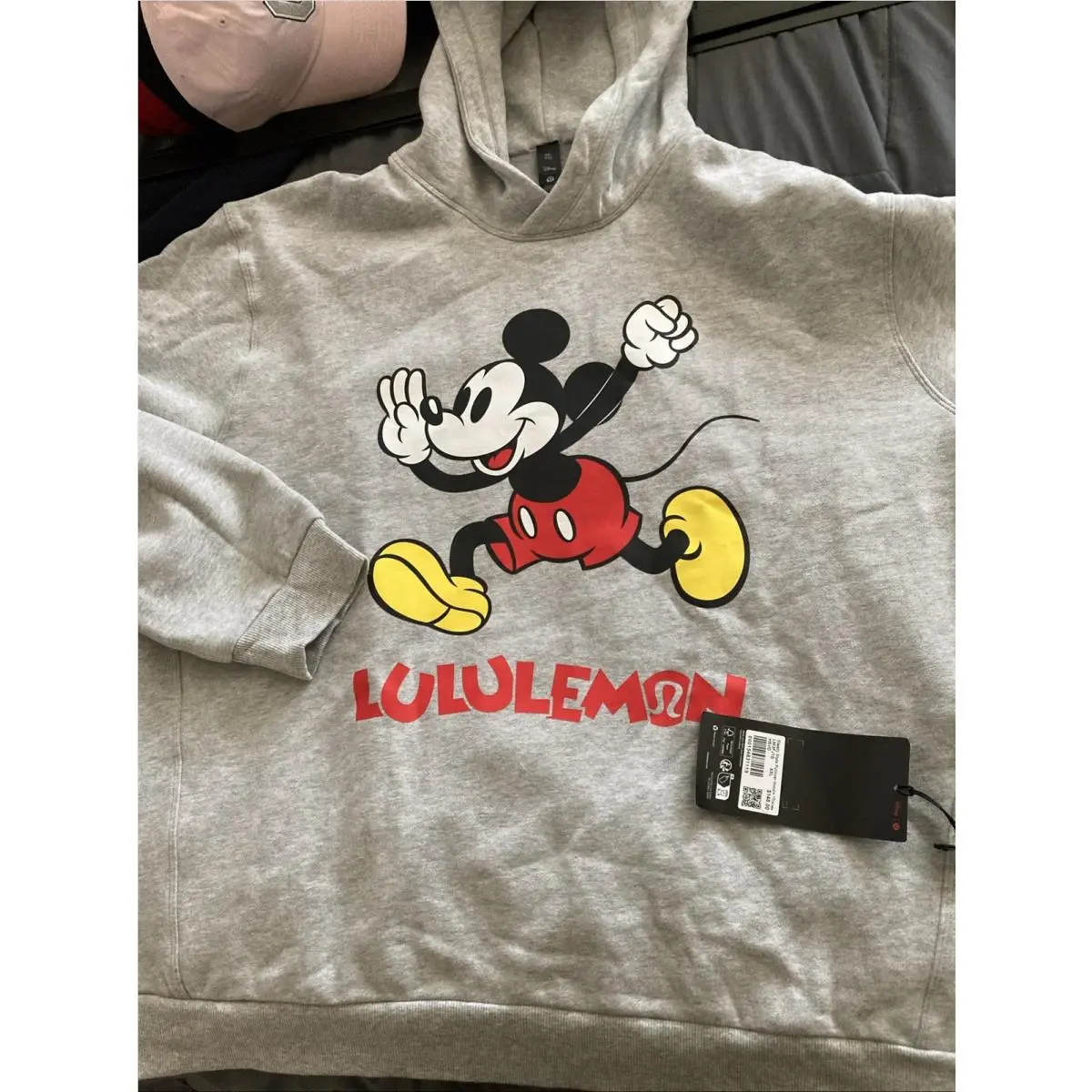 Lululemon Hoodie Mens Xxl Grey Disney Mickey Mouse Steady State Sweatshirt