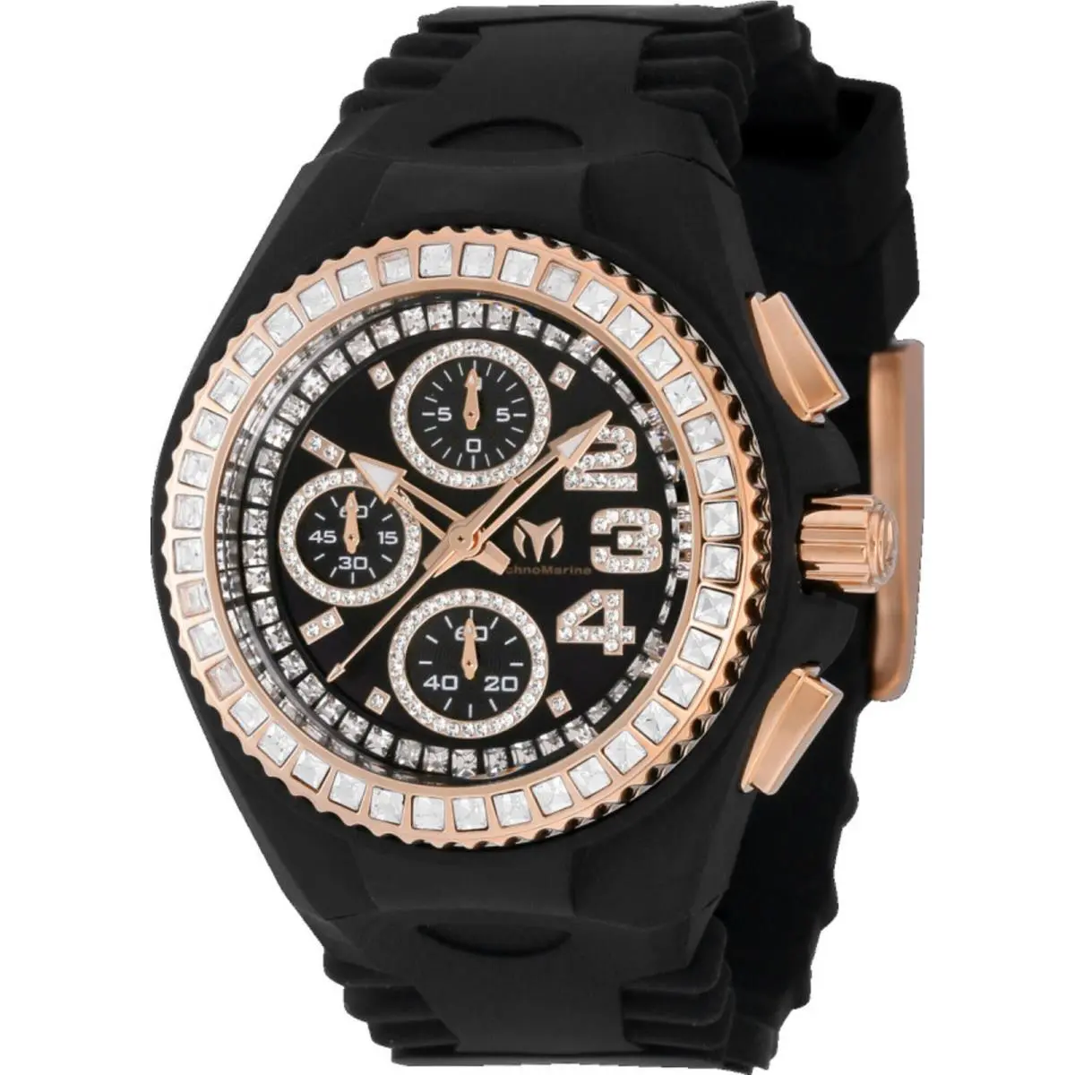 Technomarine Women`s Watch Cruise Jellyfish Chronograph Black Dial TM-121200