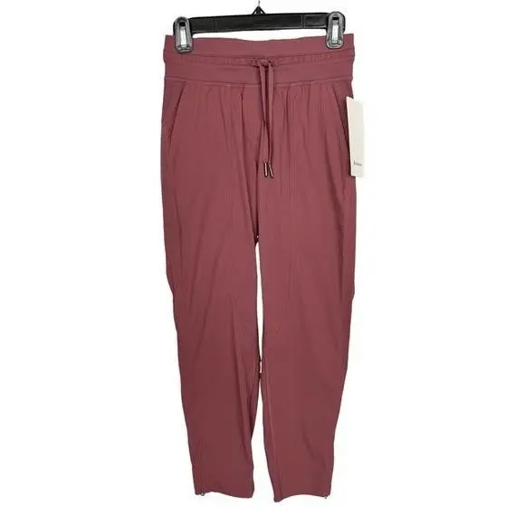 Lululemon Dance Studio Mid-rise Crop Jogger Athleisure Workout Travel Size 2 Plum