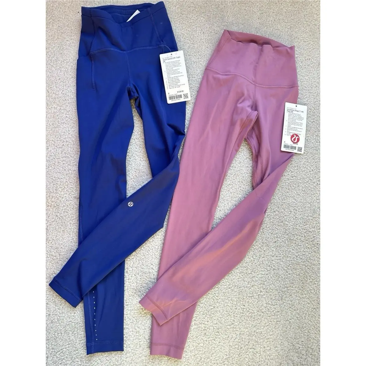 Lot 2 Size 0 Lululemon- Swift Speed HR Tight Indigo + Align HR