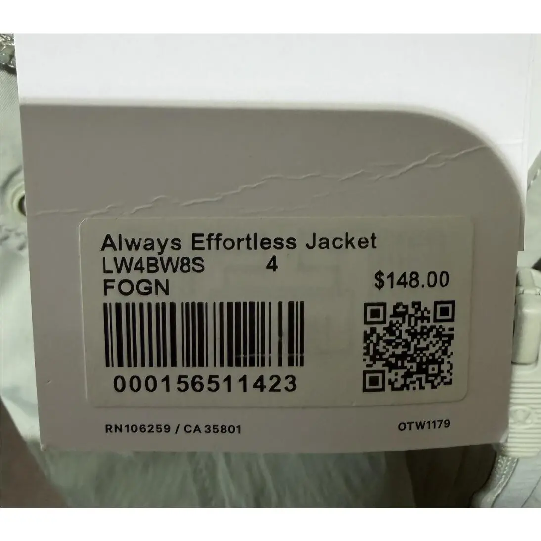 Lululemon clothing - Always Effortless Jacket - Always Effortless Jacket - LW4BW8S FOGN - Fog Green 1
