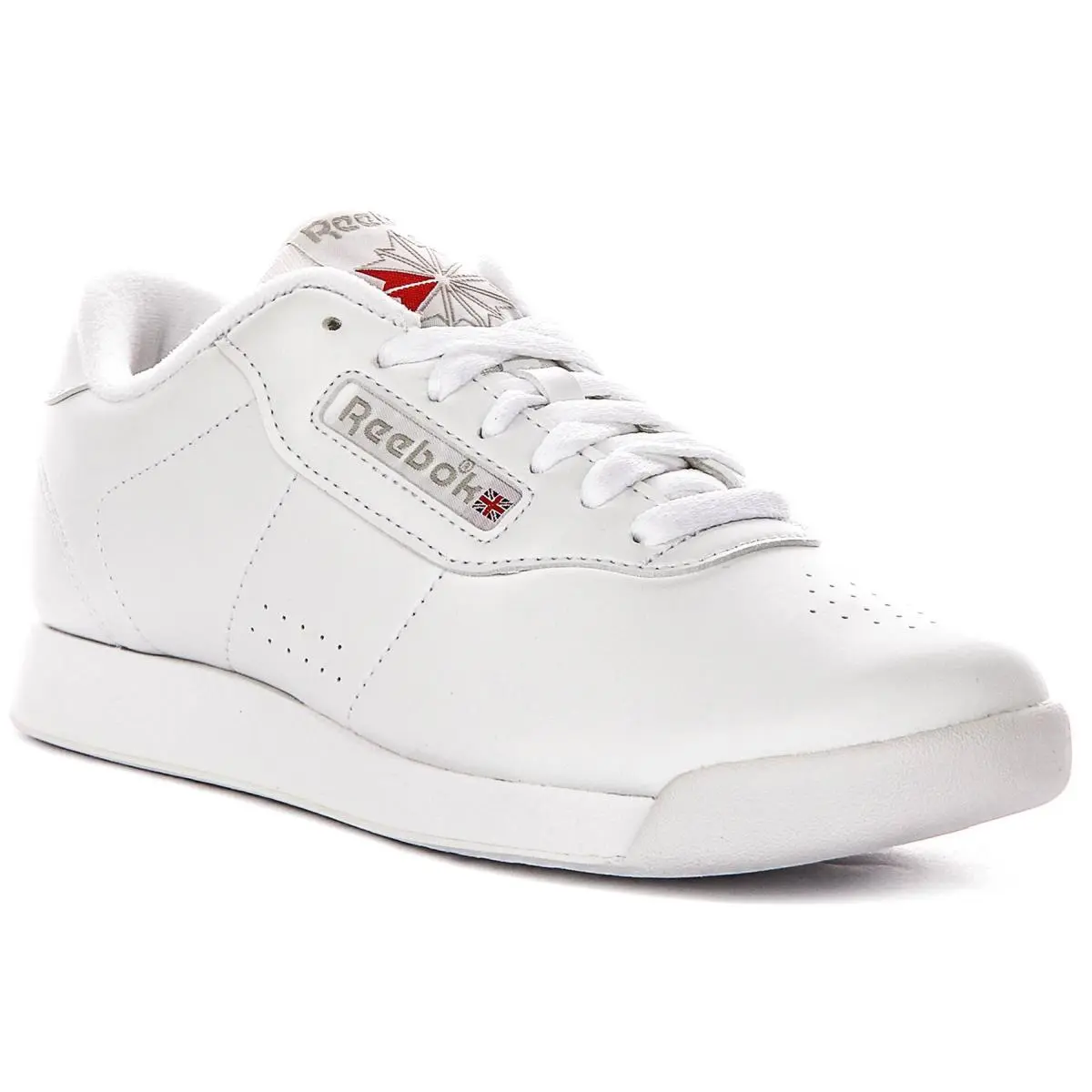Reebok Princess Lace Up Low Top Womens Sneakers In White US 6 - 11 - White