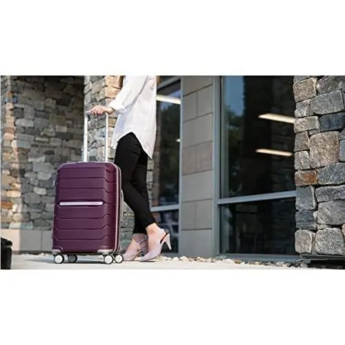 Samsonite Freeform Large Checked Luggage 28” Spinner Wheels - Amethyst Purple