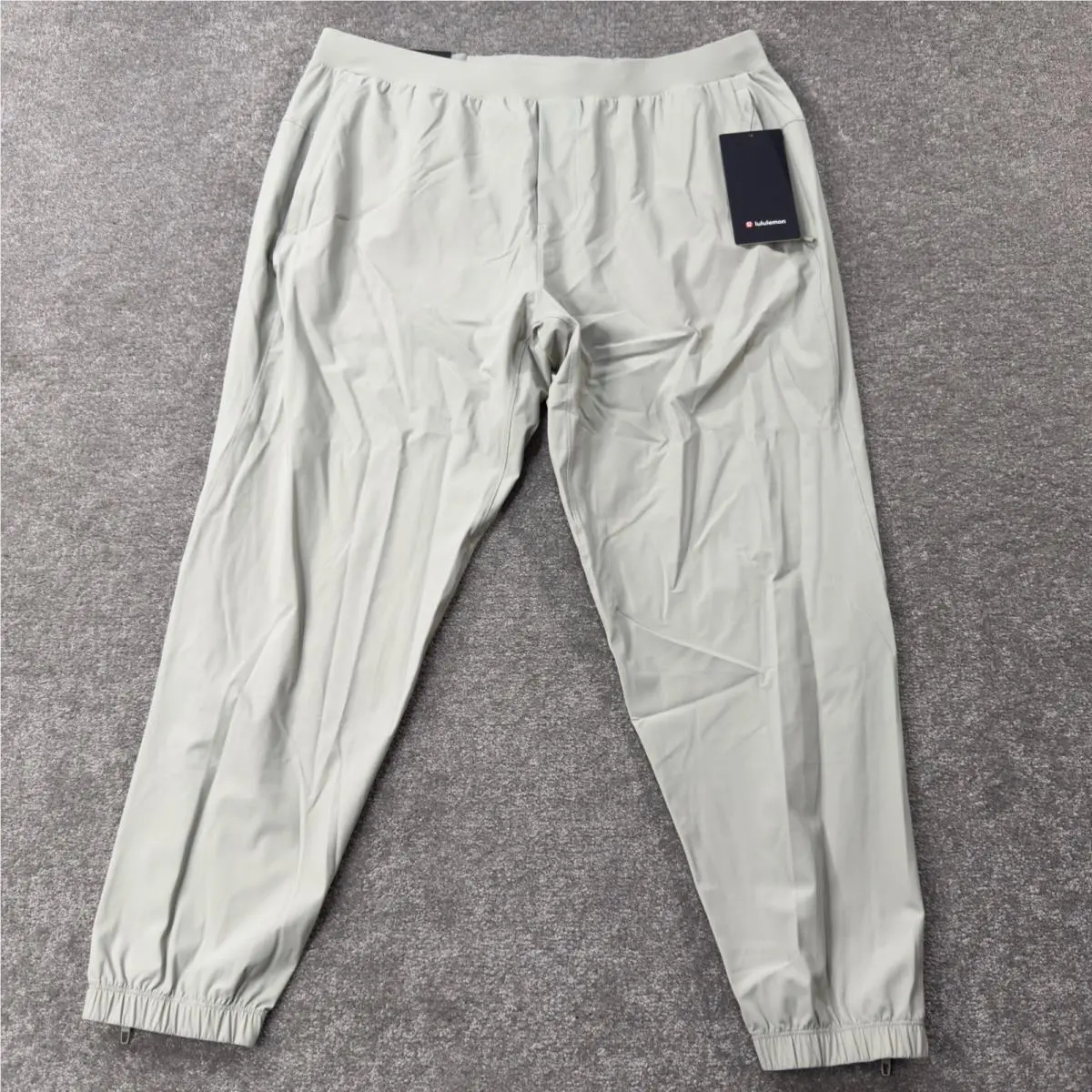 Lululemon Surge Jogger Shorter Mens Xxl Raw Linen Beige Pants LM5957S Tags