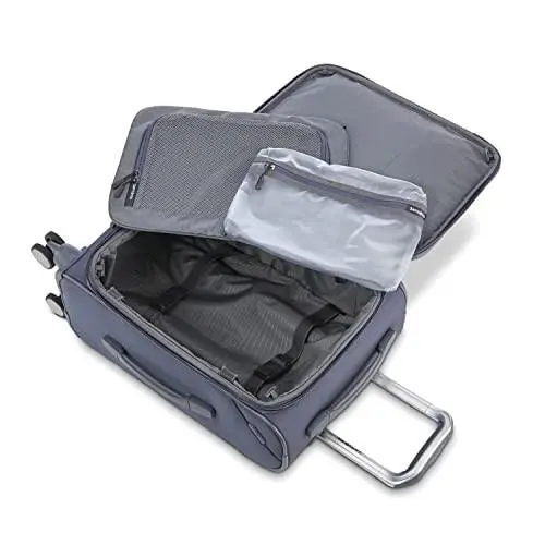 Samsontie Ascentra Softside Luggage 2 Piece Set Duffel/19 Inch Carry on - Slate by Samsonite