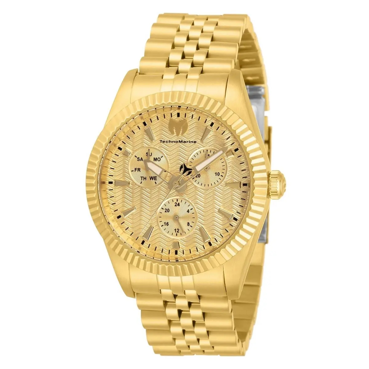 Technomarine Women`s TM-719019 Sea Dream Gold with Gold Dial 38mm Watch - Dial: Gold, Band: Gold