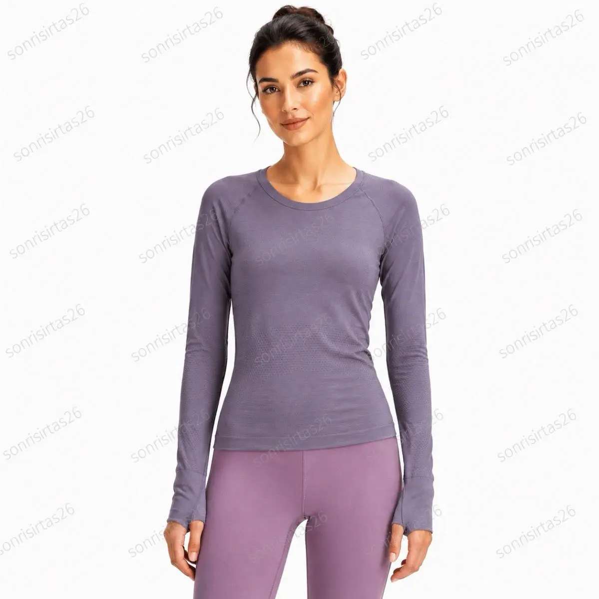 Lululemon Swiftly Tech Long Sleeve 2.0 Race Length Purple Ash Running Gym Fitnes