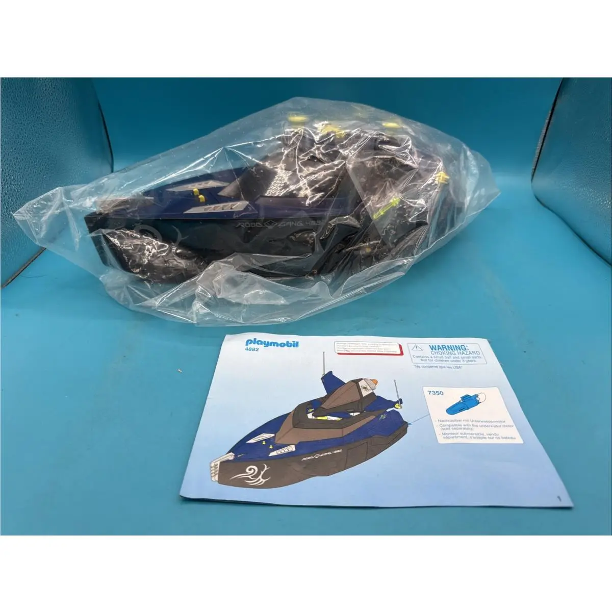 Playmobil 4882 Top Agents Robo Gang Battle Yacht 2009 Bag