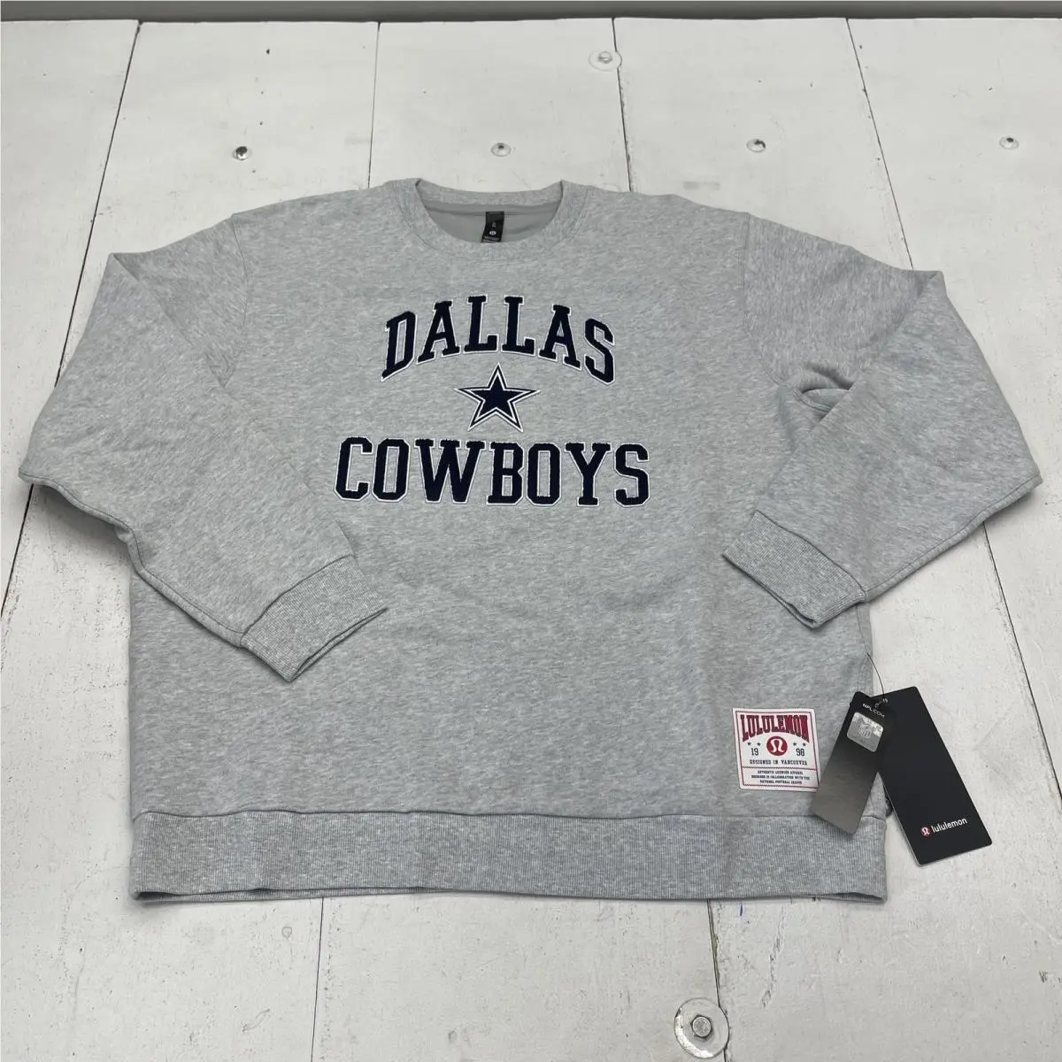 Dallas Cowboys Sweatshirt Mens XL Gray Nfl Football Steady State Crew Lululemon