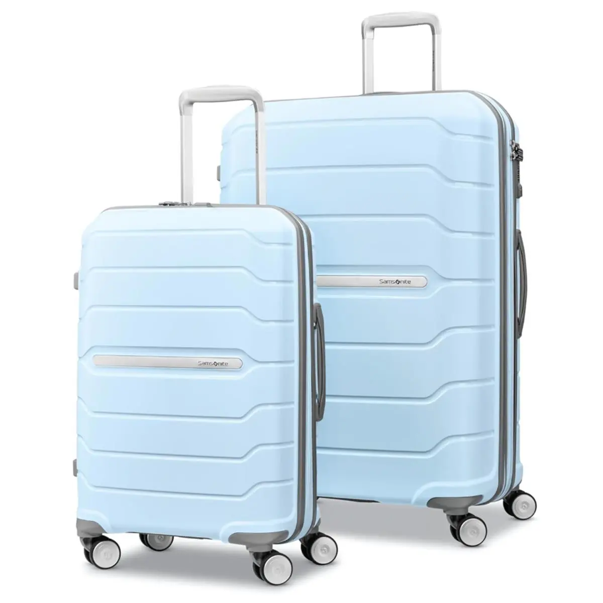 Freeform Hardside Expandable Spinner Luggage 2PC Set 21/28 Sky Blue by Samsonite