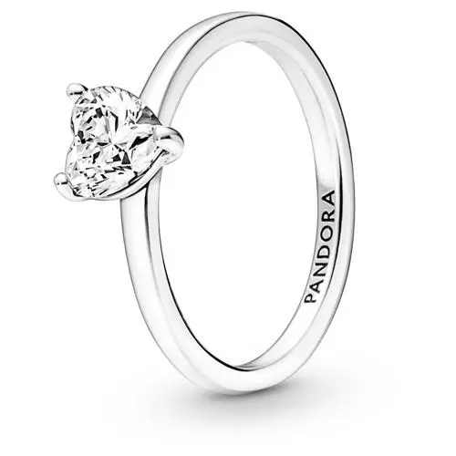 Sparkling Heart Solitaire Ring 191165C01-56 by Pandora
