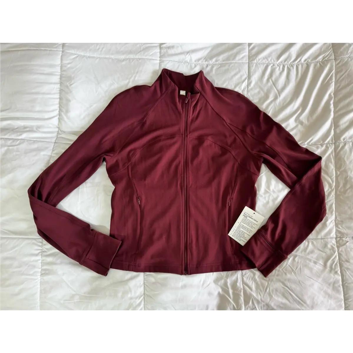 Lululemon Nulu Cropped Define Jacket Red Merlot Size 12 Rare