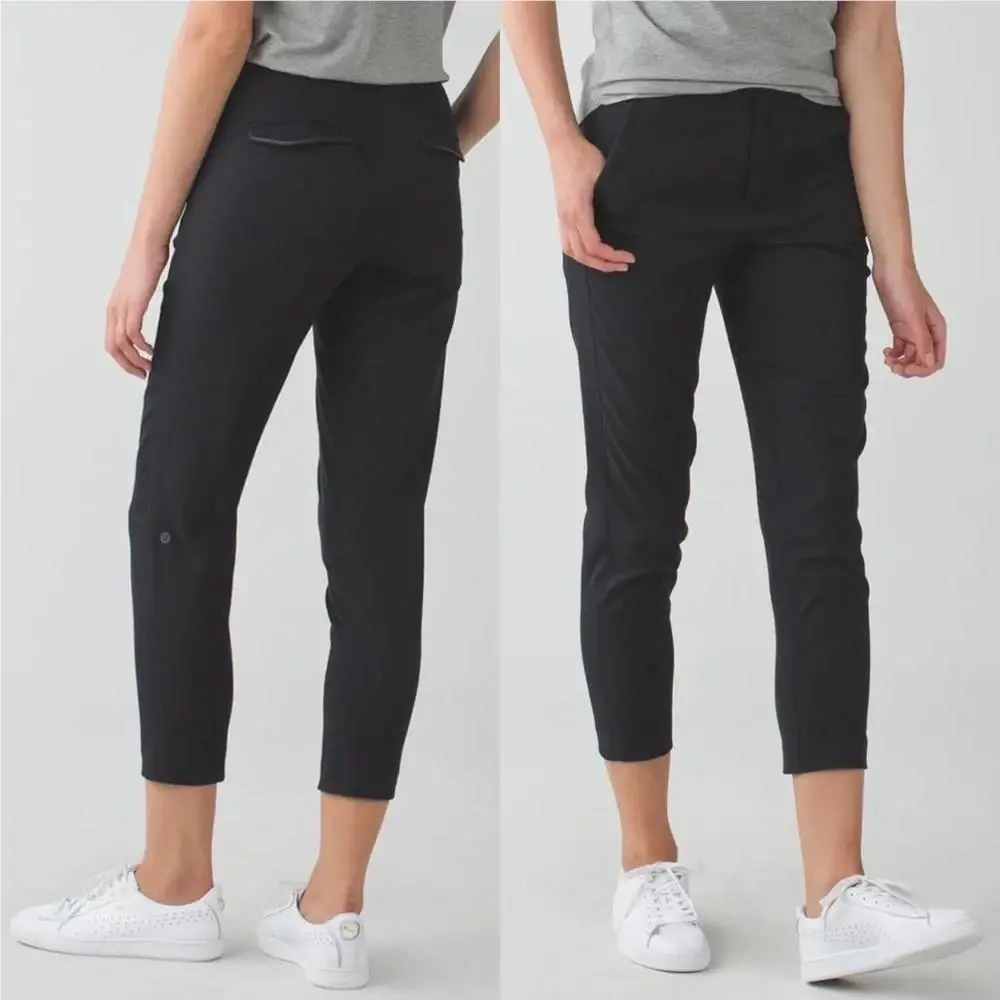 Lululemon go City Trek Trouser Women`s 4 27 X 27 Black Ankle Pant