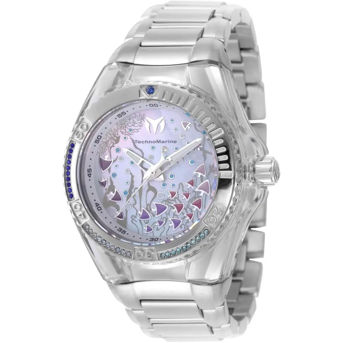 Technomarine TM-125005 Quartz Watch White Dial Stainless Steel 40mm Lady by TechnoMarine