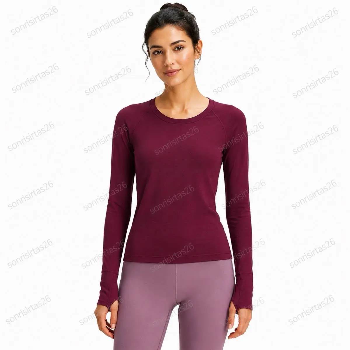 Lululemon Swiftly Tech Long Sleeve 2.0 Race Length Deep Luxe Running Gym Fitnes
