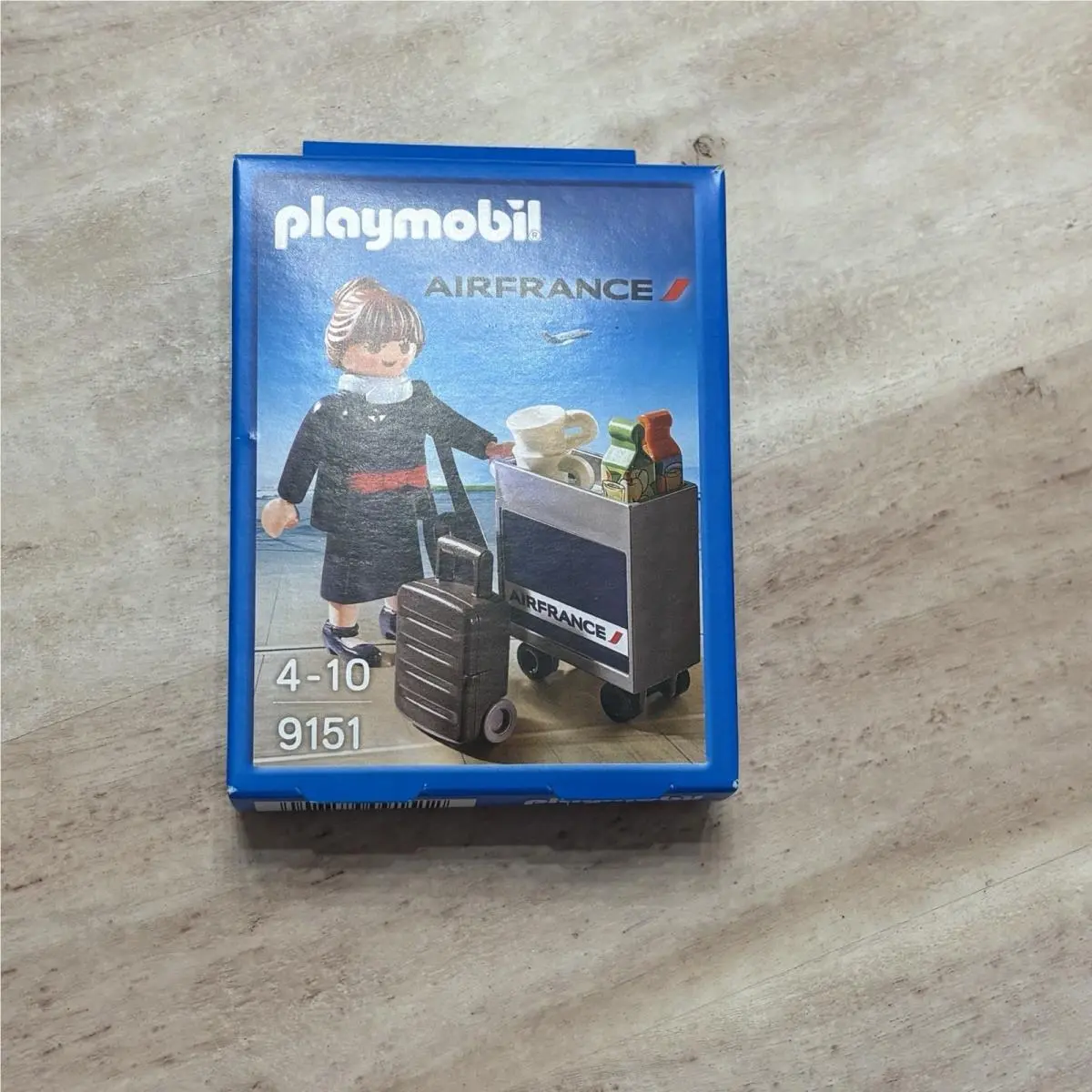Playmobil Air France 9151 Flight Attendant / Trolley / Suitcase