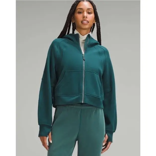 Lululemon Scuba Oversized Full-zip Hoodie Storm Teal Size M/l