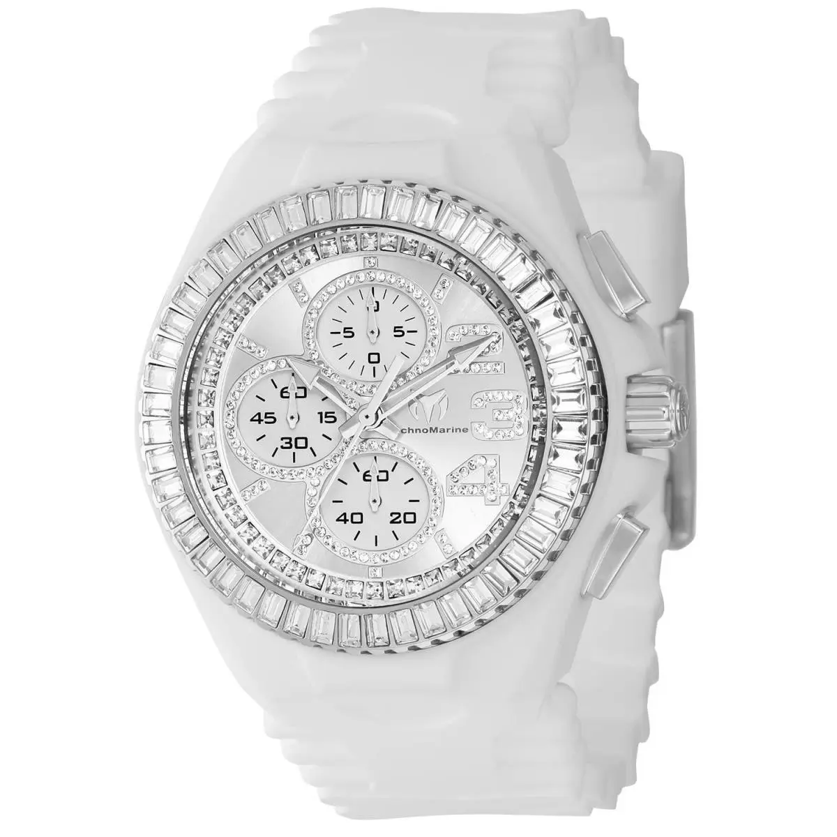 Technomarine Men`s TM-121181 Cruise Quartz Chronograph Silver Dial Watch