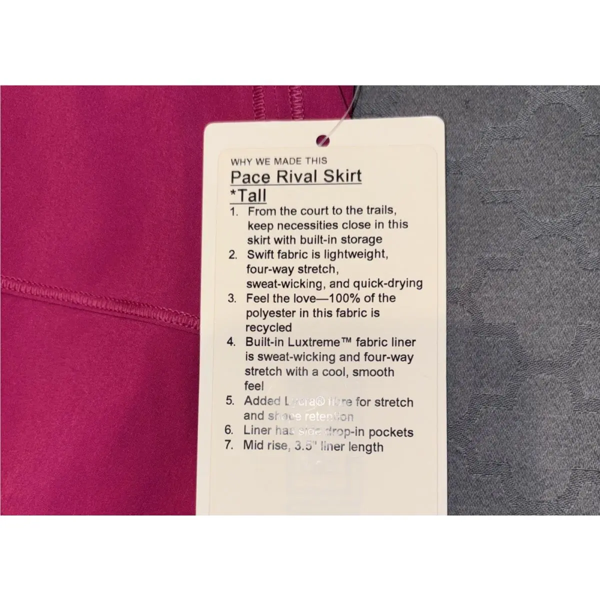 Lululemon clothing - Ripened Raspberry Pink 0