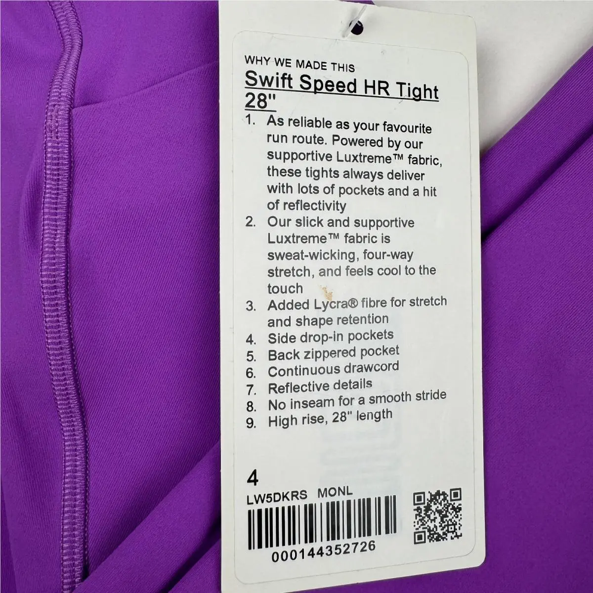 Lululemon clothing - Purple 10