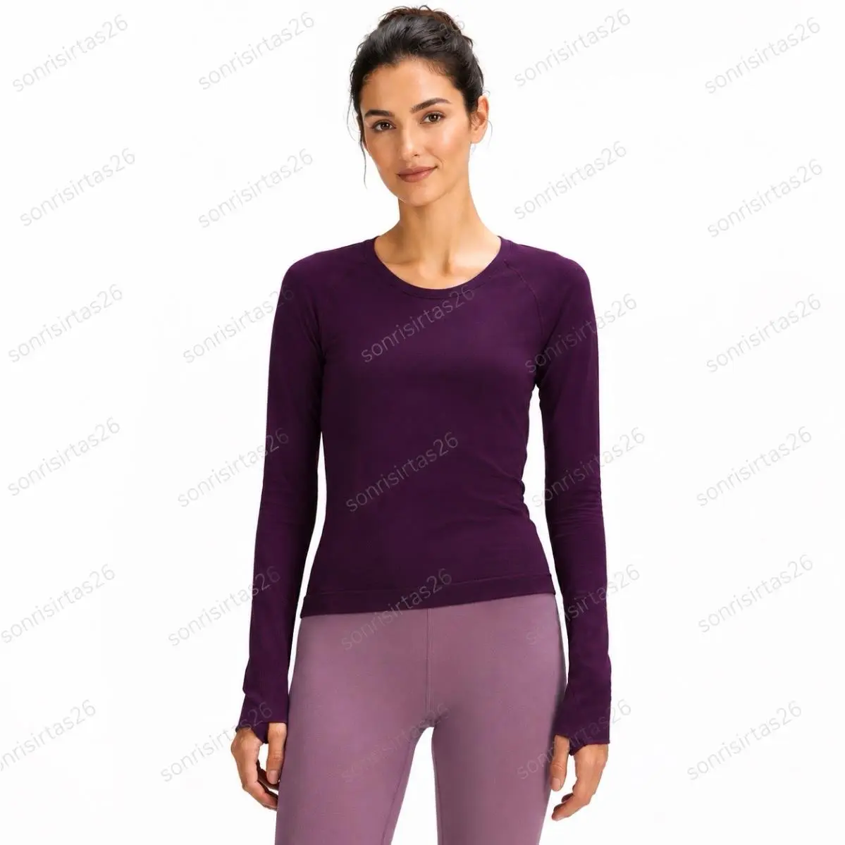 Lululemon Swiftly Tech Long Sleeve 2.0 Race Length Dramatic Magenta Running Gym