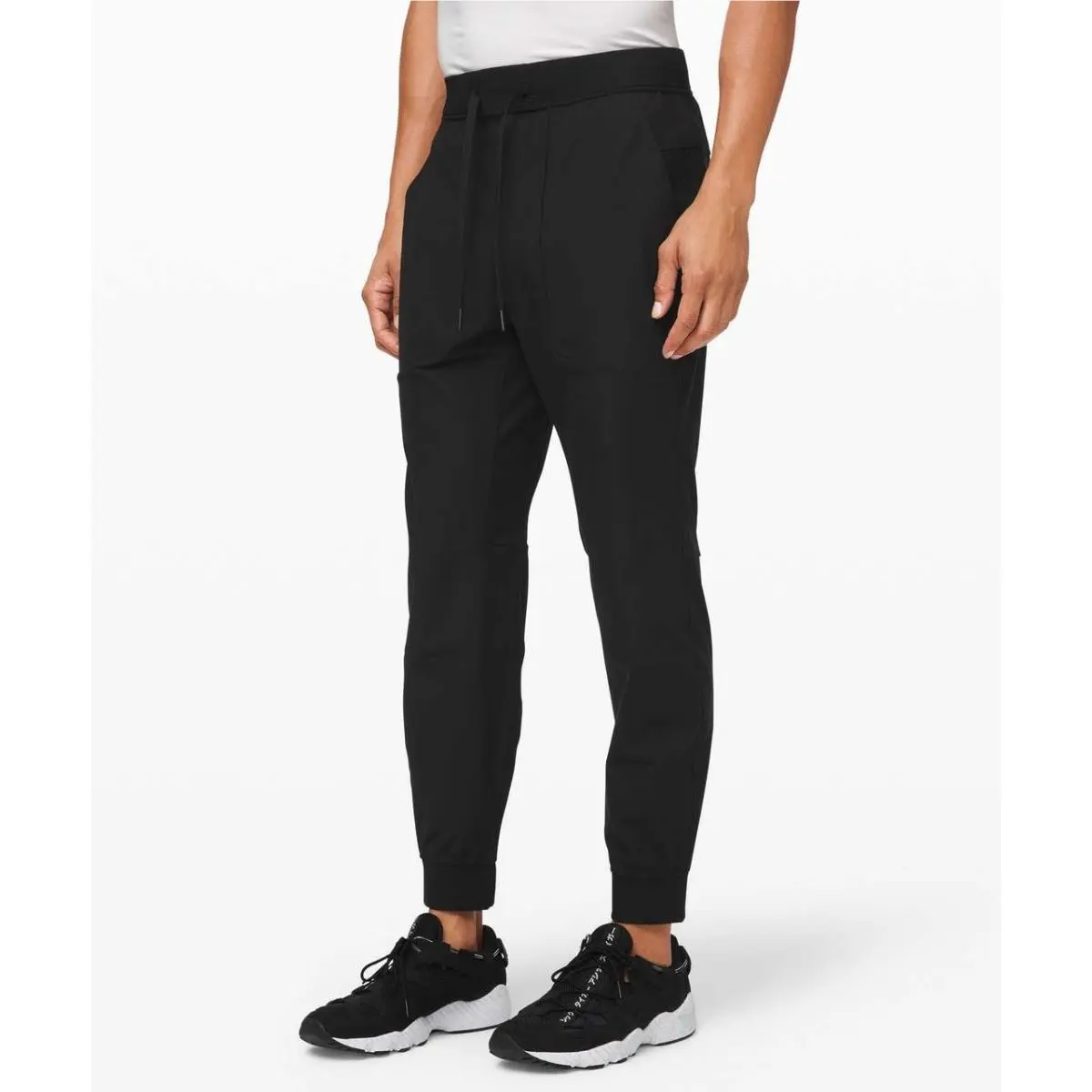 Lululemon Abc Jogger Shorter Pants Mens XL Black Warpstreme